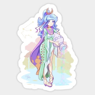 Aquarius zodiac giginka Sticker